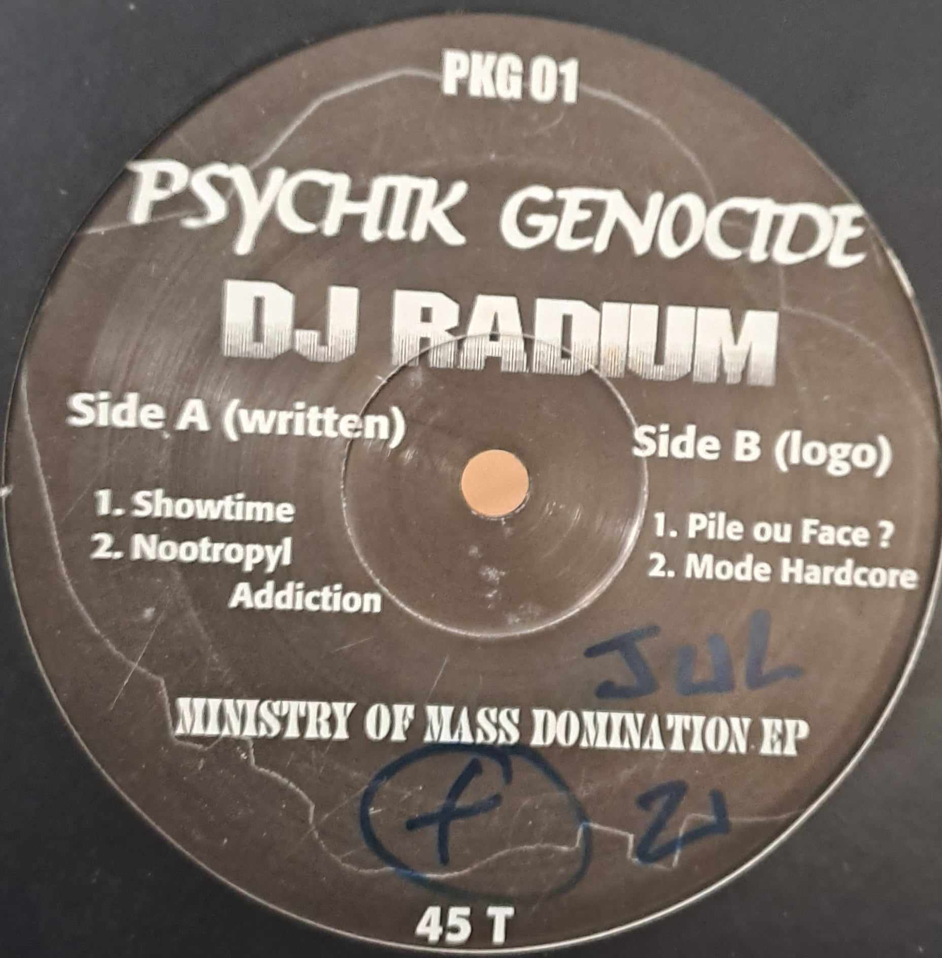 Psychik Genocide 01 - vinyle hardcore